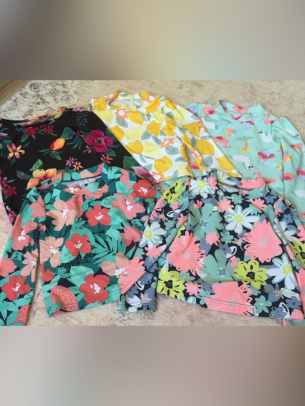 3T long sleeve swim tops